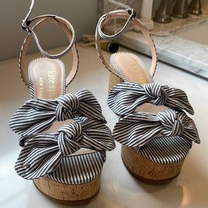 Kate Spade wedge sandals. Size 7.5 worn only once.